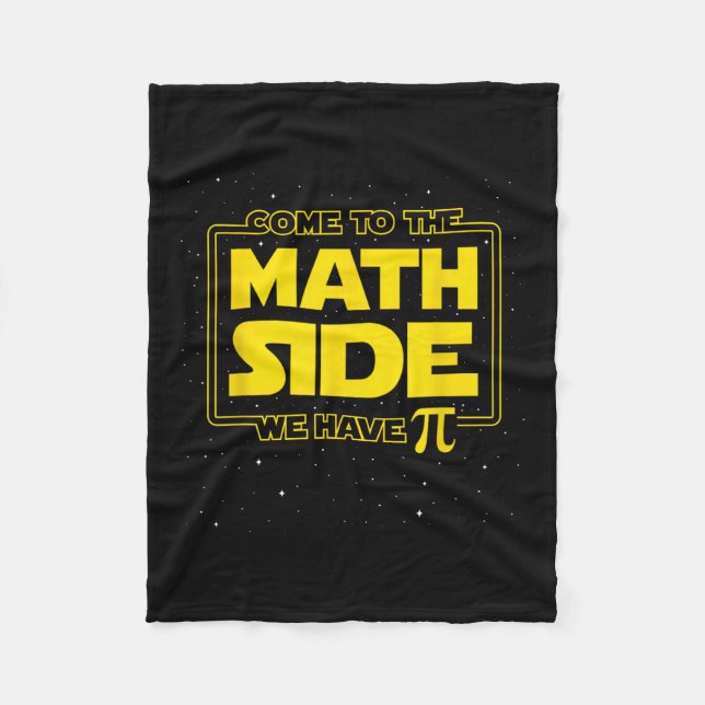 Pi Day FUNNY - Kom till Math Side vi har Pi Gi Fleecefilt (Framsidan)