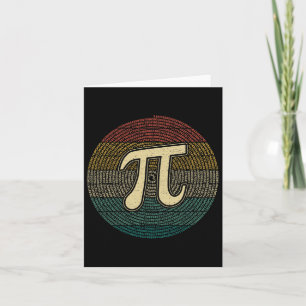 Pi Day Funny Math 3.14 Number Pi Älskare Tee Kort