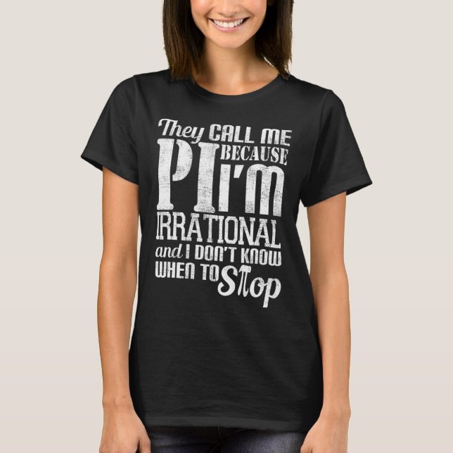 Pi Day Funny Math Gift för lärare 14 mars Mat T Shirt (Framsida)