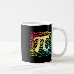 Pi Day Funny Math Teacher Student Rainbow Pi Symbo Kaffemugg