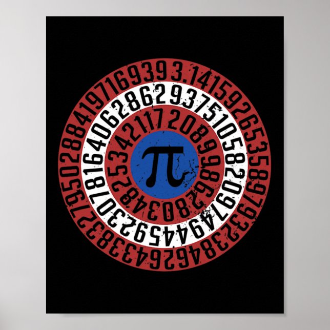 Pi Day Funny Nerd Geek Math Algebra Student Teache Poster (Framsidan)