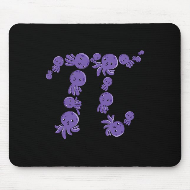 Pi Day Funny Octopi Octopus Sea Life Pi Symbol Mat Musmatta (Framsidan)