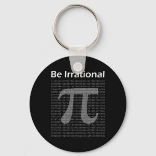 Pi Day Funny Pi Tee Math Nerd var irrationell Nyckelring
