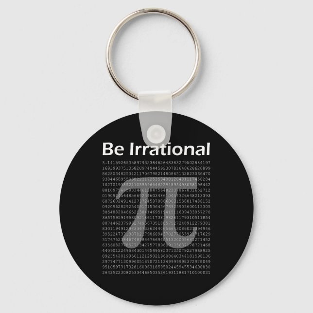 Pi Day Funny Pi Tee Math Nerd var irrationell Nyckelring (Framsida)