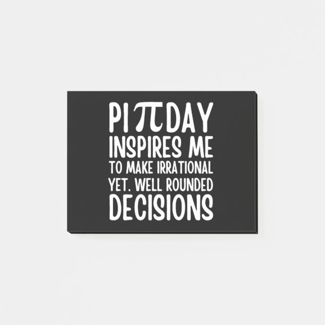 Pi Day Funny Post-it Block (Framsida)