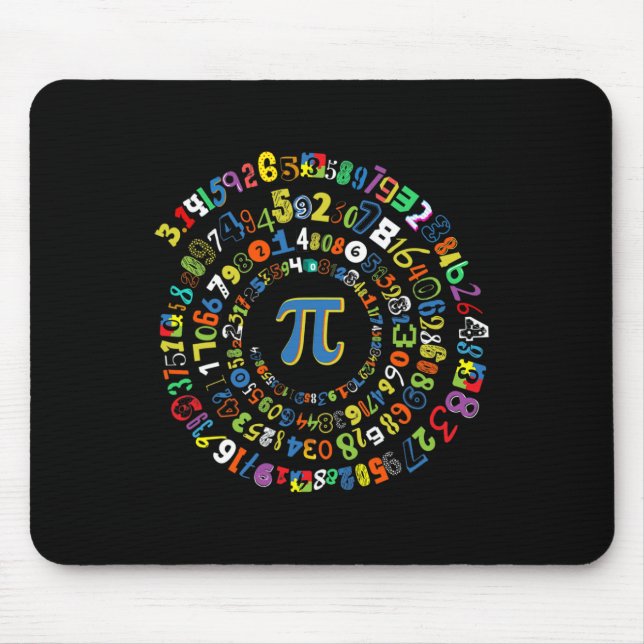 Pi Day Funny Spiral Math Geek Coola Mathematics Lo Musmatta (Framsidan)