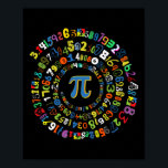 Pi Day Funny Spiral Math Geek Coola Mathematics Lo Poster<br><div class="desc">Pi Day Funny Spiral Math Geek Coola Mathematics Älskare Pi Day</div>
