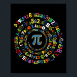 Pi Day Funny Spiral Math Geek Coola Mathematics Lo Poster<br><div class="desc">Pi Day Funny Spiral Math Geek Coola Mathematics Älskare Pi Day</div>