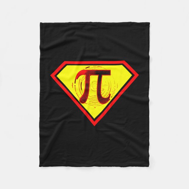 Pi Day Funny Superhjälte Costume Fleecefilt (Framsidan)