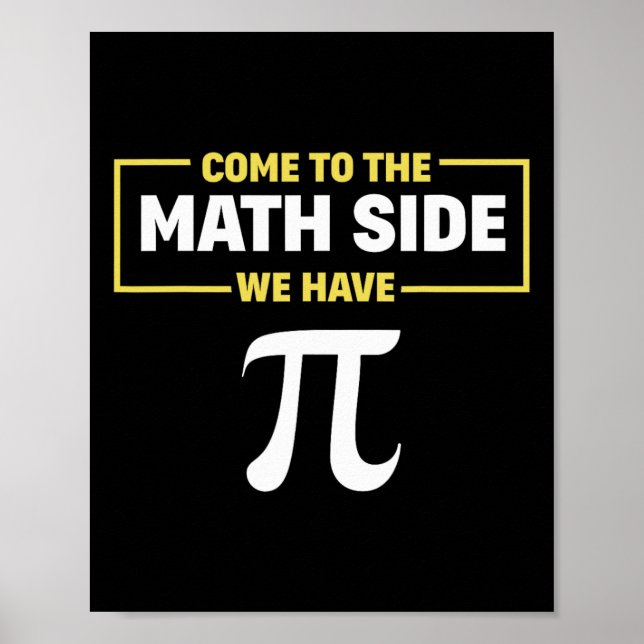 Pi Day Geek Math Kom till Math Side vi har Pi Poster (Framsidan)