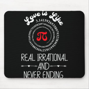 Pi-Day Graphic Funny Kärlek Quote Humous Valentine Musmatta