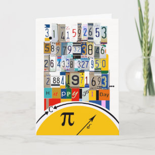 Pi Day Hälsning, Crunching Nummer Kort