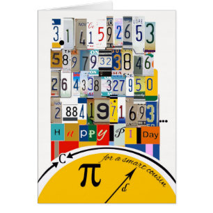 Pi Day Hälsning for Cousin, Crunching Nummer Hälsningskort