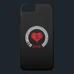 Pi Day Heart Math Digits 3.14 Mathematics Lung<br><div class="desc">Lycklig Pi Day Heart Math Digits 3.14 Mathematics Kärlek Typography Black and White Numbers Red Heart,  Emily,  du kan byta namn,  iPhone 7 Fodral</div>