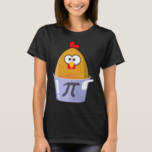 Pi Day Humous Chicken Pot Paj Math Älskare Novelty T Shirt