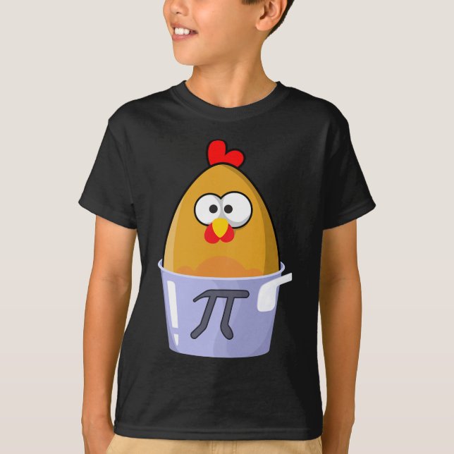 Pi Day Humous Chicken Pot Paj Math Älskare Novelty T Shirt (Framsida)