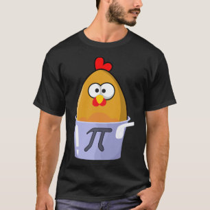 Pi Day Humous Chicken Pot Paj Math Älskare Novelty T Shirt