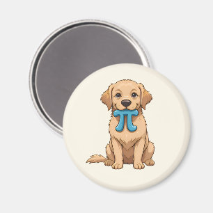 Pi Day-Hund med Pi-symbol Cute Pi Math Magnet