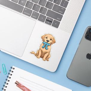 Pi Day-Hund med Pi-symbol   Lycklig Pi Day Klistermärken