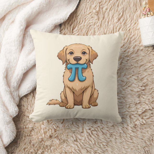Pi Day-Hund med Pi-symbol | Lycklig Pi Day Kudde (Filt)