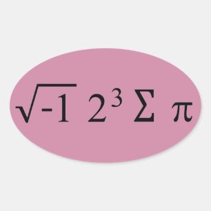 Pi Day I Ate Ungefär Paj i 8 summor pi Stickers Ovalt Klistermärke