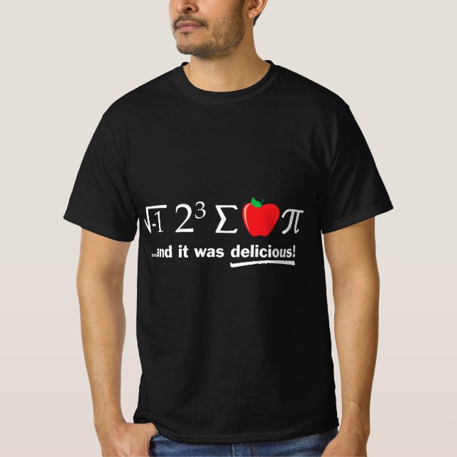 Pi Day I Eight Sum Apple Pi Funny Math Pun  T Shirt (Framsida)