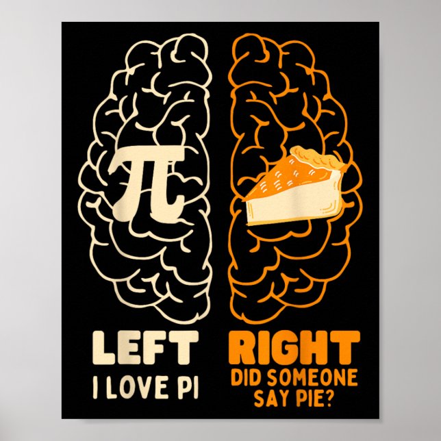 Pi Day I Kärlek Paj Math Älskare Lacher Student Ma Poster (Framsidan)