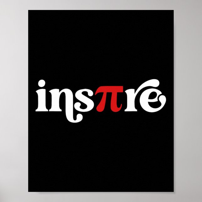 Pi Day Inspire 3.14 Symbol Math Teacher Science Mo Poster (Framsidan)