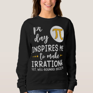 Pi Day inspirerar mig att göra en irrationell mate T Shirt