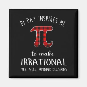 Pi Day inspirerar mig att göra irrationell, konsti Magnet