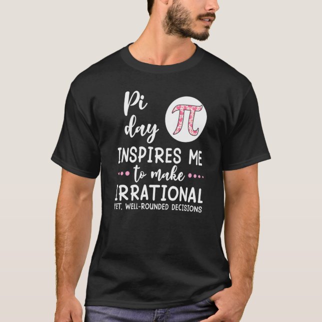 Pi Day inspirerar mig att skriva ut symbolreferens T Shirt (Framsida)
