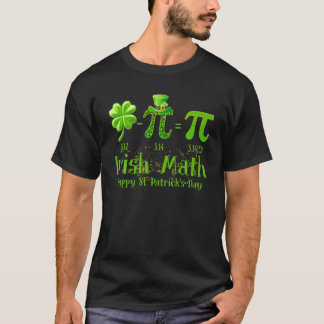 Pi Day Irish Math Shamrock St Patrick S Day Math T Shirt