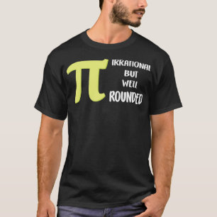 Pi Day irrationell men väl rundad Math horseman w T Shirt