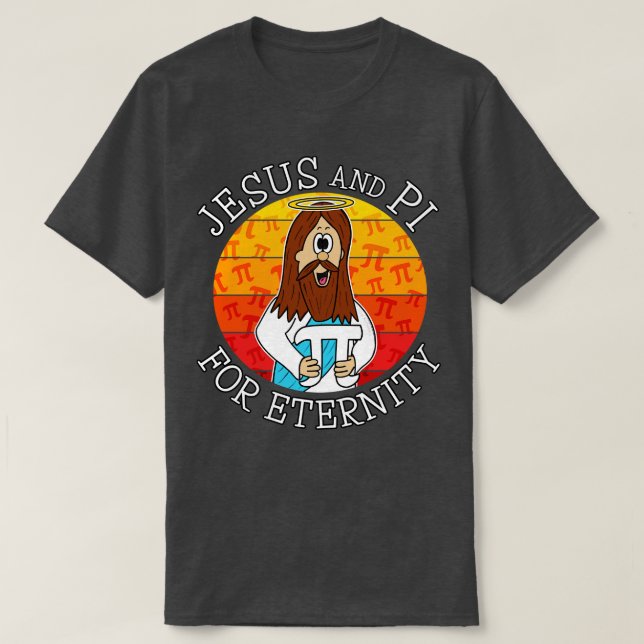 Pi Day Jesus Christian Mathematician Math Funny T Shirt (Design framsida)