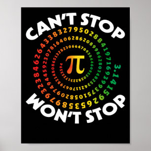 Pi Day kan inte stoppa Math 2022 Dress Kids Art Poster