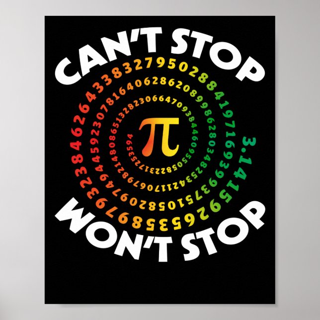 Pi Day kan inte stoppa Math 2022 Dress Kids Art Poster (Framsidan)