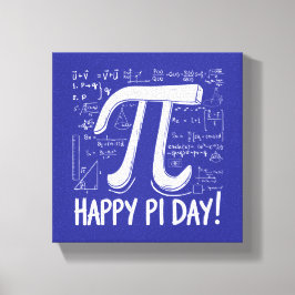 Pi Day-Kanvastrycket - Snyggt Math Art for Pi Day Canvastryck