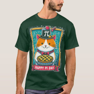 Pi day-katt, kul Kids Manar och Kvinnor och lärare T Shirt