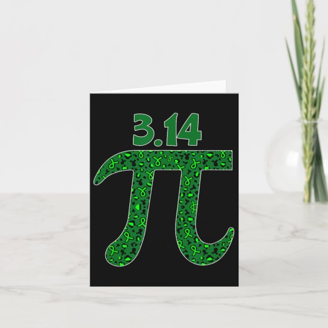 Pi Day Kidney Disease Math Teacher Student Mathema Kort (Framsida)