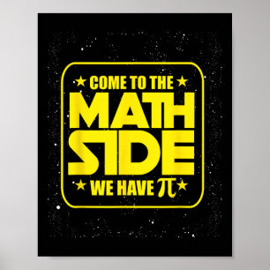 Pi Day - Kom till Math Side vi har Pi-funny Poster