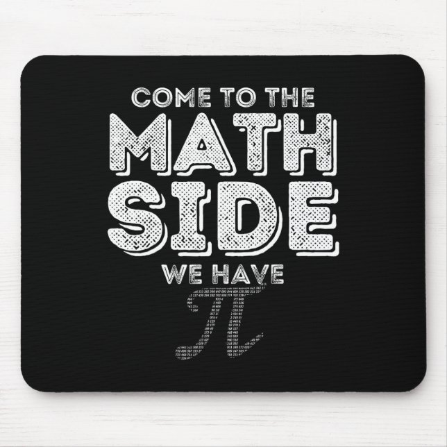 Pi Day Kom till Math Side vi har Pi Math Geek Musmatta (Framsidan)