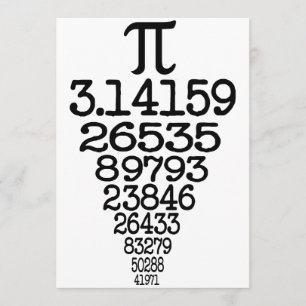 Pi Day-komplex 3.14 Inbjudningar