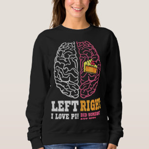 Pi Day Lämnat Vs Höger Brain Paj Math Geek T Shirt