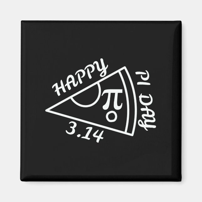 Pi Day Lycklig Pi Day Magnet (Framsidan)