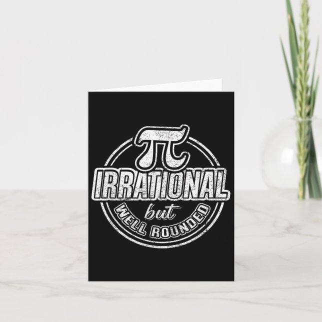 Pi Day March 14:e offerten - Lönsam grafik Math Ne Kort (Framsida)