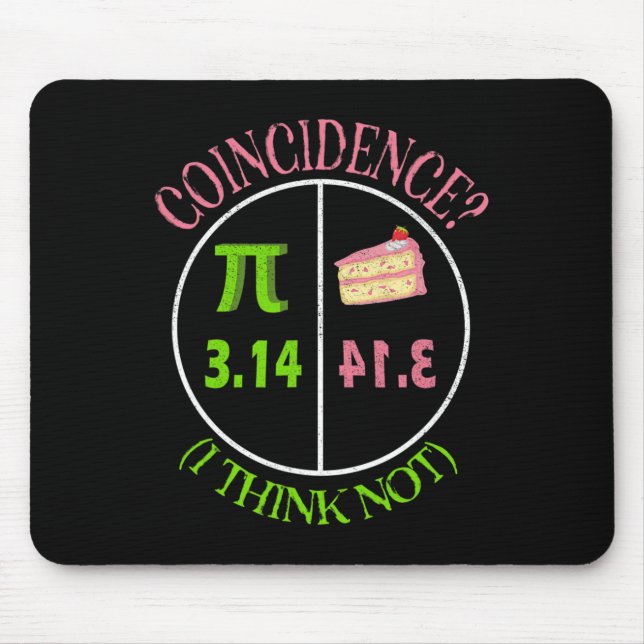 Pi Day Math Älskare 3.14 Paj Sammanträffande I Tän Musmatta (Framsidan)
