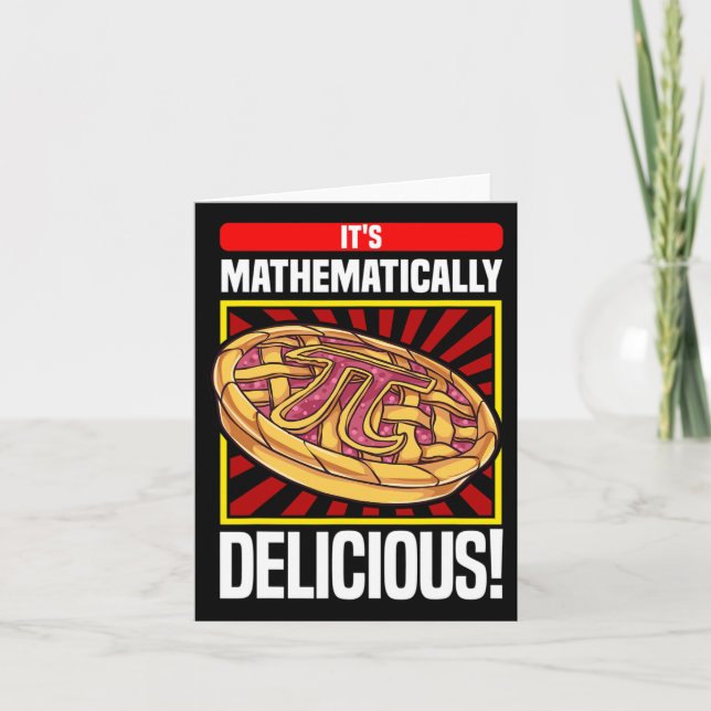 Pi Day Math Älskare Apple Paj Kort (Framsida)