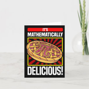 Pi Day Math Älskare Apple Paj Kort