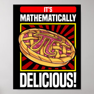 Pi Day Math Älskare Apple Paj Poster