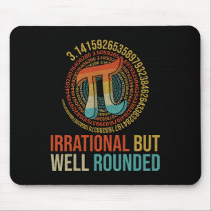 Pi Day Math Älskare föreställer sig irrationellt m Musmatta